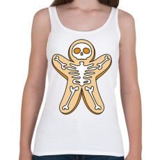 PRINTFASHION Mézeskalács csontváz - Női atléta - Fehér