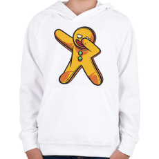 PRINTFASHION Mézeskalács dab - Gyerek kapucnis pulóver - Fehér
