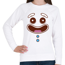 PRINTFASHION Mézeskalács fej - Női pulóver - Fehér