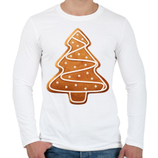 PRINTFASHION Mézeskalács fenyő - Férfi hosszú ujjú póló - Fehér férfi póló