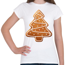 PRINTFASHION Mézeskalács fenyő - Női póló - Fehér női póló