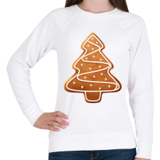 PRINTFASHION Mézeskalács fenyő - Női pulóver - Fehér női pulóver, kardigán