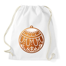 PRINTFASHION Mézeskalács gömb - Sportzsák, Tornazsák - Fehér tornazsák