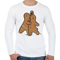 PRINTFASHION Mézeskalács tánc - Férfi hosszú ujjú póló - Fehér