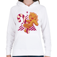 PRINTFASHION Mézeskalács tánc - Női kapucnis pulóver - Fehér női pulóver, kardigán