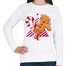 PRINTFASHION Mézeskalács tánc - Női pulóver - Fehér