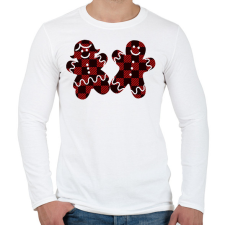 PRINTFASHION Mézi - Férfi hosszú ujjú póló - Fehér férfi póló