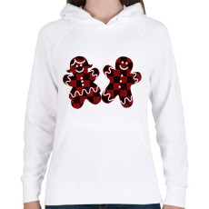 PRINTFASHION Mézi - Női kapucnis pulóver - Fehér