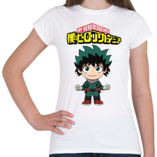 PRINTFASHION MHA Izuku Midoriya - Női póló - Fehér női póló