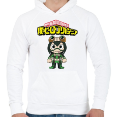 PRINTFASHION MHA Tsuyu Asui - Férfi kapucnis pulóver - Fehér