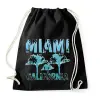 PRINTFASHION Miami california - Sportzsák, Tornazsák - Fekete