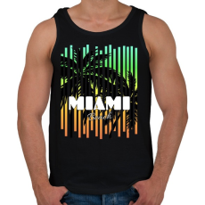 PRINTFASHION Miami  - Férfi atléta - Fekete