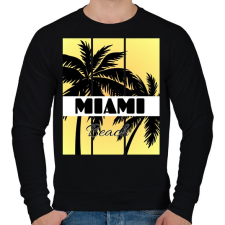 PRINTFASHION Miami  - Férfi pulóver - Fekete férfi pulóver, kardigán