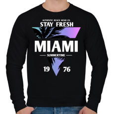 PRINTFASHION Miami  - Férfi pulóver - Fekete