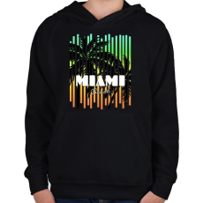 PRINTFASHION Miami  - Gyerek kapucnis pulóver - Fekete