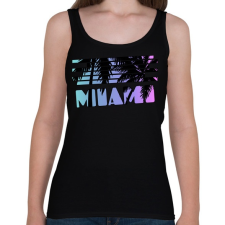 PRINTFASHION Miami  - Női atléta - Fekete női trikó