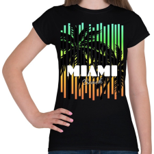 PRINTFASHION Miami  - Női póló - Fekete női póló