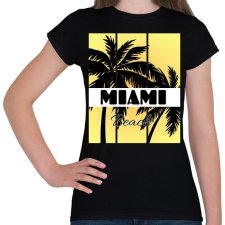 PRINTFASHION Miami  - Női póló - Fekete női póló