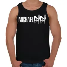 PRINTFASHION Michael Bibi - Férfi atléta - Fekete atléta, trikó