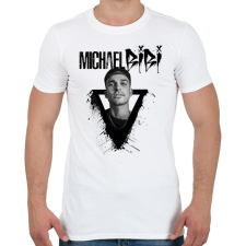 PRINTFASHION Michael Bibi - Férfi póló - Fehér férfi póló