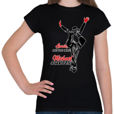 PRINTFASHION Michael Jackson - Annie - Női póló - Fekete női póló