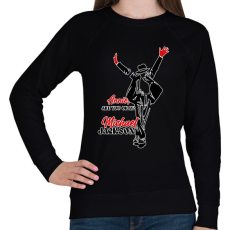 PRINTFASHION Michael Jackson - Annie - Női pulóver - Fekete