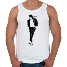 PRINTFASHION michael jackson billie jean - Férfi atléta - Fehér
