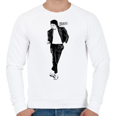 PRINTFASHION michael jackson billie jean - Férfi pulóver - Fehér