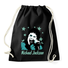 PRINTFASHION michael jackson drawn - Sportzsák, Tornazsák - Fekete tornazsák