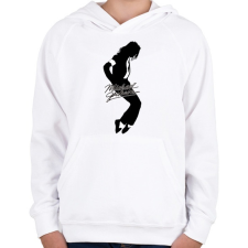 PRINTFASHION Michael Jackson - Gyerek kapucnis pulóver - Fehér gyerek pulóver, kardigán