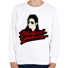 PRINTFASHION michael-jackson - Gyerek pulóver - Fehér gyerek pulóver, kardigán