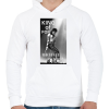 PRINTFASHION michael jackson king - Férfi kapucnis pulóver - Fehér