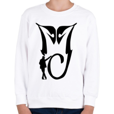 PRINTFASHION Michael Jackson MJ - Gyerek pulóver - Fehér gyerek pulóver, kardigán