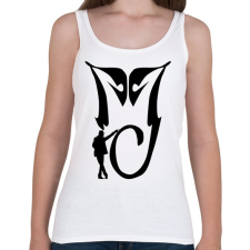 PRINTFASHION Michael Jackson MJ - Női atléta - Fehér női trikó