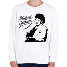 PRINTFASHION michael jackson moon light - Gyerek pulóver - Fehér gyerek pulóver, kardigán