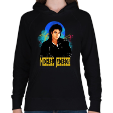 PRINTFASHION michael jackson - Női kapucnis pulóver - Fekete női pulóver, kardigán