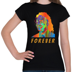 PRINTFASHION Michael Jackson - Női póló - Fekete