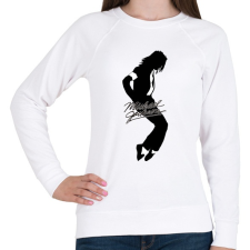 PRINTFASHION Michael Jackson - Női pulóver - Fehér női pulóver, kardigán