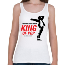 PRINTFASHION Michael Jackson póló - Női atléta - Fehér női trikó