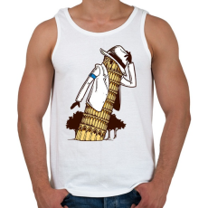 PRINTFASHION Michael Jackson tower - Férfi atléta - Fehér