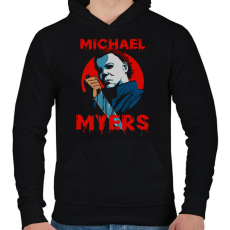 PRINTFASHION Michael Myers - Férfi kapucnis pulóver - Fekete