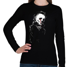PRINTFASHION Michael Myers - Női hosszú ujjú póló - Fekete női póló