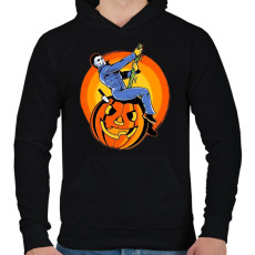 PRINTFASHION Michael Myers wrecking ball - Férfi kapucnis pulóver - Fekete