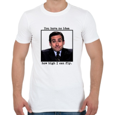 PRINTFASHION Michael Scott - Férfi póló - Fehér férfi póló