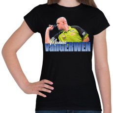 PRINTFASHION Michael van Gerwen - Női póló - Fekete