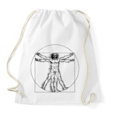 PRINTFASHION Michelangelo - Az ember  - Sportzsák, Tornazsák - Fehér tornazsák