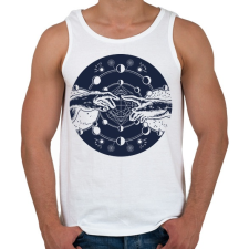 PRINTFASHION Michelangelo - Érintés az űrben - Férfi atléta - Fehér atléta, trikó