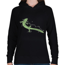 PRINTFASHION Microbracis - Női kapucnis pulóver - Fekete