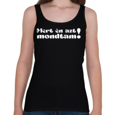 PRINTFASHION Miért? - női - Női atléta - Fekete női trikó