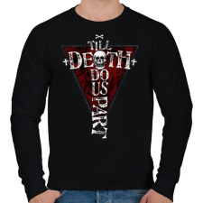 PRINTFASHION Míg a halál el nem választ - Férfi pulóver - Fekete férfi pulóver, kardigán